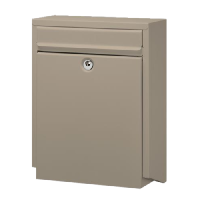 DAD Decayeux D100 Series Post Box Latte - Beige