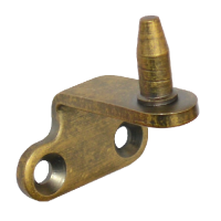 STEEL WINDOW FITTINGS B375 Peg Stay Pin Bracket for Side Hung Windows  - Antique Brass