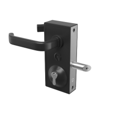 GATEMASTER Superlock Latch Deadlock Straight Lever Handle 10mm 30mm - Black