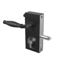 GATEMASTER Superlock Latch Deadlock Traditional Handle 40mm 60mm - Black