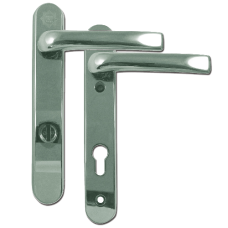 MILA Kite Secure PAS24 2 Star 220mm Lever/Lever Door Furniture Chrome  - Polished Chrome