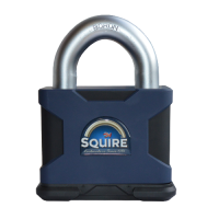 SQUIRE SS100S Stronghold Open Shackle Dual Cylinder Padlock Each Cylinder On Same Key/Keyed Alike