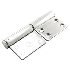 HOOPLY Container Window Shutter Flag Hinge Left Handed - Satin Stainless Steel