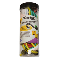 MASTER LOCK Twin Wire Bungee Cord Set of 6 - Assorted Colours