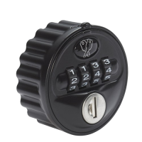 L&F 2800 Mechanical Combination Lock  - Black