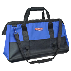 FAITHFULL Wide Mouth Hard Base Tool Bag 24 Inch - Black & Blue