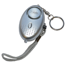 MINDER Mini Keyring Torch Personal Alarm  - Silver