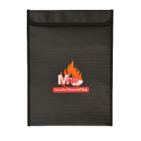 MINDER Fireproof Document Bags Large - Black