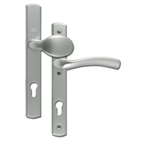 WINKHAUS Palladio XL 92 Lever/Fixed Pad UPVC Furniture  Left Handed - Silver