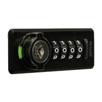 CODELOCKS KitLock KL20 Horizontal Mechanical Combination Lock With Auto Scramble KL20 Right Handed - Black