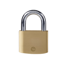 YALE Y110B  Open Shackle Padlock 60mm Single Keyed To Differ - Brass