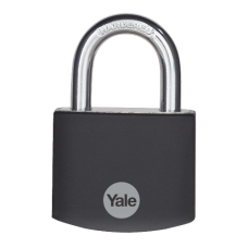 YALE YE3B Aluminium Open Shackle Padlock Black