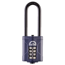 SQUIRE CP40 Series Recodable 40mm Combination Padlock Long Shackle  - Black