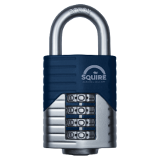 SQUIRE Vulcan Open Boron Shackle Combination Padlock 40mm  - Blue & Silver