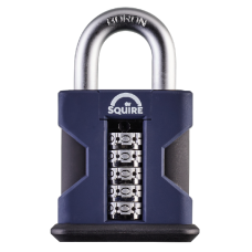 SQUIRE SS50 Stronghold Open Shackle Recodable Combination Padlock 50mm Open Shackle - Boron Alloy Steel