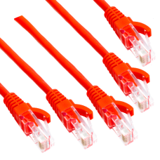 HAYDON MARKETING RJ45 CAT5e Patch Lead 5 Pack 1m  - Red