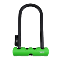 Abus Ultra Mini 410 D Lock 180mm Shackle - Green