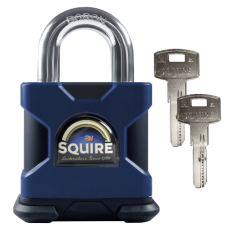 SQUIRE SS50S Elite Dimple Cylinder Open Shackle Padlock Keyed To Differ  - Dark Blue