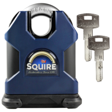 SQUIRE SS65CS Elite Dimple Cylinder Closed Shackle Padlock Keyed To Differ  - Dark Blue