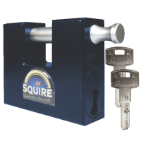 SQUIRE WS75S Elite Dimple Cylinder Container Sliding Shackle Padlock Keyed To Differ  - Dark Blue