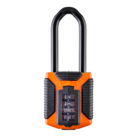 SQUIRE CP50/ATL - All Terrain Combination Padlock Long Shackle  - Orange