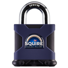 SQUIRE SS80S S1 6 Pin Cylinder Open Shackle Padlock Keyed To Differ  - Dark Blue