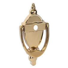 AVOCET Affinity Traditional Victorian Urn Door Knocker With Cut For Viewer Gold - Champagne Gold