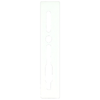 SASHSTOP Torchguard Door Handle Protector 28 35 Backset 300mm x 63mm Long Above/Below 223301 - White