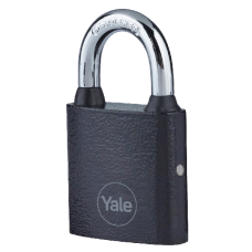 YALE Y111B Series Cast Iron Open Shackle Padlock 32mm Y111B/32/116/1 - Black