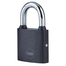 YALE Y111B Series Cast Iron Open Shackle Padlock 38mm Y111B/38/121/1 - Black