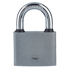 YALE Y111S Series Cast Iron Open Shackle Padlock 60mm Y111S/60/132/1 - Silver