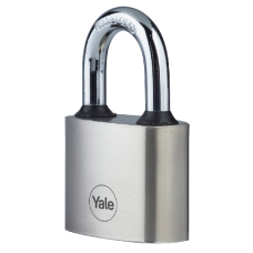 YALE Y112 Series Disc Tumbler Open Shackle Cast Iron Padlock 40mm Y112/40/124/1 - Silver