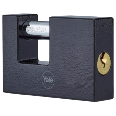 YALE Y113BL Series Cast Iron Shutter Padlock 75mm Y113BL/75/114/1 - Black