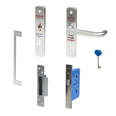 N&C Phlexicare Genuine RADAR Lockset SAA Left Hand - Satin Anodised Aluminium