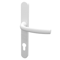 HOPPE Suited Lever Handle 240mm Backplate With 92mm Centres AR7550 3492 50021357 - White