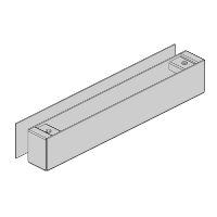 ASSA ABLOY Glass Door Bracket Kit To Suit ES8100 and ES8000 Includes Housing & Fixing Tape - Stainless Steel