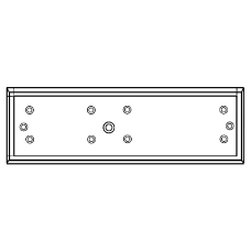 ICS Armature Housing To Suit Standard Series With Door Status A-U520S-DS - Satin Anodised Aluminium