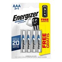 ENERGIZER AAA Ultimate Lithium Battery AAA 3+1 Free Pack