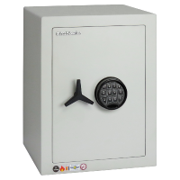 CHUBBSAFES Homevault S2 Plus Burglary & Fire Dual Protection Safe £4K Rated 55-EL S2 Plus Electronic Lock 56.5Kg - White