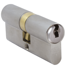 EVVA ICS S363 Euro Double Banham Cylinder Keyed To Differ 003EI Keyed To Differ - Nickel Plated