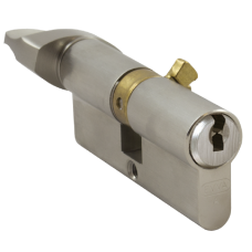 EVVA ICS S363KZ Key & Turn Banham Cylinder Keyed To Differ 003EI Keyed To Differ - Nickel Plated