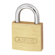 ABUS 713 Series Brass Open Shackle Padlock 30mm Keyed To Differ - Hardened Steel