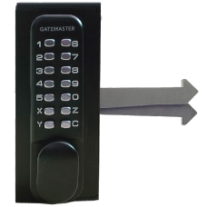 GATEMASTER SGLDS Single Sided Sliding Digital Gate Lock 60mm Frame Left Hand SGLDS60L - Black