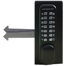 GATEMASTER SGLDS Single Sided Sliding Digital Gate Lock 60mm Frame Right Hand SGLDS60R - Black