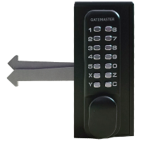 GATEMASTER SGLD Double Sided Sliding Digital Gate Lock 60mm Frame SGLD60 - Black