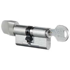 EVVA ICS KDZ Key & Turn Euro Cylinder TS007 1* KD 72mm 36-36 31-10-31 Keyed To Differ 003EI - Nickel Plated