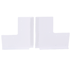 SOUBER TOOLS UPVC Corner Weld Repair Plate 200mm x 200mm (1 Pair) 63mm Depth - White