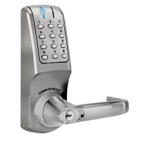 CODELOCKS CL5010N Netcode Battery Operated Digital Lock Brushed Steel