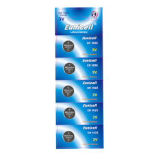 EUNICELL 3V CR1025 Button Cell Battery (5 PER CARD)