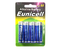 EUNICELL AA 1.5V Alkaline Batteries (4 PER CARD)